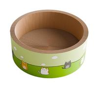 Dualoai Cama Rascador para Gatos Sofá de Cartón Cama para Dormir Tabla para Juguete Protector con Base Antideslizante Adecuado para Proteger Sofás Y C, Redondo