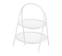 Dualoai de Pie, Elegante, Moderna Y Versátil, Organizador de Mostrador, Hogar Y Restaurante, White 2 Niveles, tal como se describe