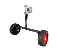 Dualoai Ruedas Soporte Cortabordes para Accesorios de Desbrozadora Ruedas Ajustables Y Resistentes Material Y Ligero Apoyo en Corte de Césped Indicad, Se adapta a eje de 28 mm.