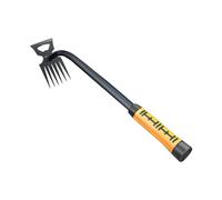 Dualoai Weeder Manual para Jardín Herramienta para Sacar Malezas Desmalezadora Portátil Hierbas con Mango Ergonómico de Acero Manganeso Adecuada para, 6 Diente