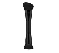 Duals - Brocha de maquillaje líquida redonda y angular, cepillo sintético para mezclar y aplicar, brochas de contorno superior en ángulo/redondo
