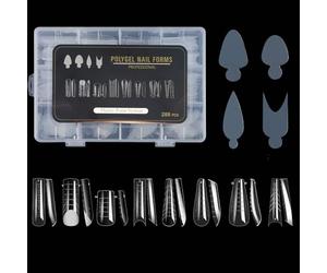 Duals Forms - Juego de moldes de gel con punta francesa, punta de extensión artificial completa