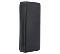 DUANCL Funda para Samsung Galaxy Z Fold 6, funda de piel sintética con ranura para bolígrafo, ranuras para tarjetas con bloqueo RFID, cierre magnético, color negro