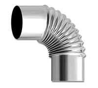 DUANGYMM Conducto de ventilación de Cocina en Codo. Codo for Estufa, Resistente al Calor, for Chimenea, roscado, de 50 mm a 120 mm(10cm)