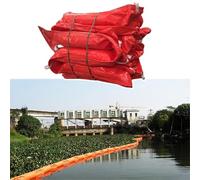 DUANHOZ Barrera Flotante de PVC para la interceptación de derrames de petróleo, Barrera Flotante de contención de PVC, 10 m x 110 cm. Solución de Respuesta Ante inundaciones para