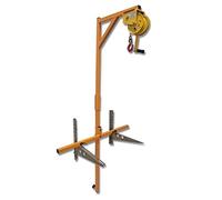 DUANHOZ Herramienta de elevación con grúa para instalación de Aire Acondicionado, cabrestante autoblocante con Soporte para Unidad Externa (Soportes de 3 HP + cabrestante de 20 m