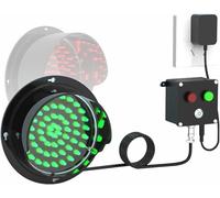 DUANHOZ Lámpara LED de señalización de tráfico 2 en 1: luz de señalización Industrial roja/Verde para Obras de construcción, muelles, Cruces y entradas de vehículos. Indicador de