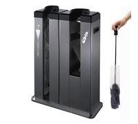 DUANHOZ Máquina automática Comercial para envasar Paraguas mojados con Soporte y Ruedas de Acero Inoxidable - Ideal para centros comerciales, oficinas y hoteles. Dispensador de b
