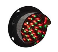 DUANHOZ Semáforo LED con luz de Parada - Color Rojo/Verde, semáforo Industrial Impermeable de 4 Pulgadas para Garaje, Carretera, Muelle - DC12V/DC24V, Carcasa de PC Duradera, DEC