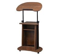 DUANHOZ Soporte de podio portátil de Altura Ajustable, podio móvil para computadora portátil, mostrador de recepción, Escritorio de pie, Escritorio para Sentarse y Ponerse de pie