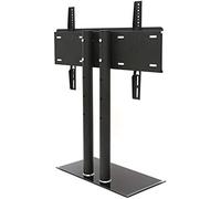 DUANHOZ Soporte de TV de Escritorio para Montaje en Pared con Base de Vidrio Templado Resistente, Altura Ajustable en 4 Niveles, Apto para televisores de 40 a 70 Pulgadas.