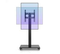 DUANHOZ Soporte móvil con Ruedas para TV - Soporte de Suelo portátil para TV, con sujeción Horizontal y Vertical para Pantallas Planas LED de 32 a 65 Pulgadas (Negro)