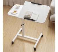 DUANHOZ Soporte móvil para Atril, Escritorio Ajustable en Altura para Trabajar Sentado o de pie, Soporte rodante para portátil, Mesa de Trabajo para Ordenador sobre la Cama para
