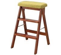 DUANHOZ Taburete de Madera, Taburete Plegable, taburetes, escaleras Plegables, taburetes para el hogar, Escalera portátil, Silla para Adultos, Taburete de Cocina, Banco Alto de m