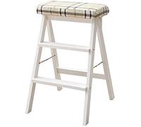 DUANHOZ Taburete de Madera, Taburete Plegable, taburetes, escaleras Plegables, taburetes para el hogar, Escalera portátil, Silla para Adultos, Taburete de Cocina, Banco Alto de m