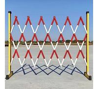 DUANHOZ Valla retráctil Aislante, Valla de tráfico retráctil, Barricada con 2 Ruedas para Eventos (roja, tamaño: 1,2 x 5 m) portátil (roja, 1,2 x 5 m)