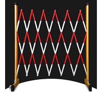 DUANHOZ Valla retráctil de 2 Ruedas para Eventos y escuelas (roja, 1,2 x 3 m), portátil (Amarilla, 1,2 x 6 m)