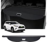 DuanRQ Cubierta de Carga Retráctil para Maletero, para Highlander 2022 2021 2020 Cubierta Protectora Antirrobo Toldo Retráctil Protección Antirrobo y Privacidad