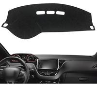 DuanRQ Fundas de salpicadero para Coche para Peugeot 208 2008 2012~2019, Cubierta Antideslizante De Tablero Protector Solar Proteger Alfombra Salpicadero