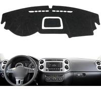 DuanRQ Fundas de salpicadero para Coche para VW Tiguan MK1 2008~2016, Cubierta Antideslizante De Tablero Protector Solar Proteger Alfombra Salpicadero