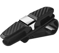 DuanRQ Organizador Visera Solar Coche Multifunción - Soporte Gafas de Sol Clip para Ford Puma 2025 2024 Antideslizante Visera Interior Accesorios,Silver/B