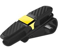 DuanRQ Organizador Visera Solar Coche Multifunción - Soporte Gafas de Sol Universal Clip Antideslizante Visera Interior Accesorios,Gold/A