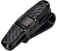 DuanRQ Organizador Visera Solar Coche Multifunción - Soporte Gafas de Sol Universal Clip Antideslizante Visera Interior Accesorios, Grey/C