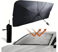 DuanRQ Parasol Coche Delantero, para BMW iX1 2023 Paraguas para Parabrisas Delantero Protector Solar Coche Parasol Plegable Anti UV Rayos