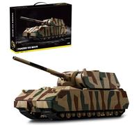DUANT Maus - Juego de bloques de construcción de tanques superpesados 1:28, 2688 piezas MOC modelo militar de camuflaje pesado, regalos de construcción de armadura de la Segunda Guerra Mundial para