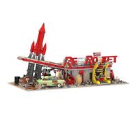 DUANT Red Rocket - Bloques de construcción para restaurante, serie MOC Street Scene Series, juguete temático futurista, modelo coleccionable para adultos y entusiastas del juego