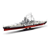 DUANT WW2 Bismarck Juego de bloques de construcción de acorazado, uno de la serie militar alemán Bismarck Grandes buques de guerra, adecuado para adultos MOC Juguetes Regalo Bloques de sujeción