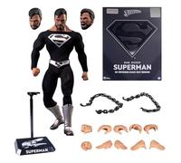 DUAO Figura Dynamic8h DC Comics Superman Traje Negro - Figura Superman - Colección DC Comics - Licencia Oficial
