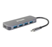 D-Link DUB-2340 hub de interfaz USB Tipo C 5000 Mbit/s Gris
