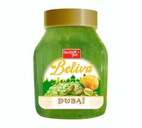 Dubai Beliva Crema de Pistacho y Kadaif - Tarro de 350 g, deliciosa crema de pistacho con trozos de kadaif, ideal para untar, postres, repostería y regalos gourmet