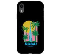 Dubai Burj Khalifa Art Modern Travel Poster Eau Carcasa para iPhone XR