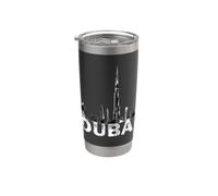 Dubai Burj Khalifa Skyscraper Skyline Emiratos Árabes Unidos Vaso térmico de acero inoxidable de doble pared
