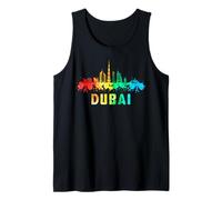 Dubai City Skyline Emiratos Árabes Unidos Recuerdo Camiseta sin Mangas