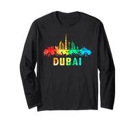 Dubai City Skyline Emiratos Árabes Unidos Recuerdo Manga Larga