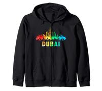 Dubai City Skyline Emiratos Árabes Unidos Recuerdo Sudadera con Capucha