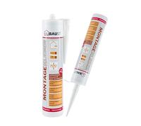 dubaust AMK24 - Pegamento de montaje universal blanco - madera, poliestireno, piedra, molduras - 511 g