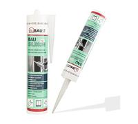 dubaust BAS24 - Silicona de construcción para ventanas, silicona neutra, para interiores/exteriores, resistente a la intemperie, alta elasticidad, cartucho de 310 ml (antracita)