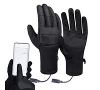 Dubbulon Guantes De Trabajo Calefactados | Manoplas Eléctricas de Invierno Antideslizantes - Guantes para Exteriores con Calefacción USB y Pantalla Táctil - para Esquí, Trabajo, Snowboard, Deportes,