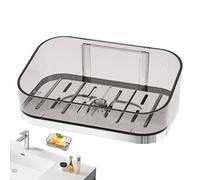 Dubbulon Jabonera para ducha, jabonera de barra para ducha - Jabonera transparente para ducha, jabonera - Jabonera de ducha, jabonera de baño sin perforaciones, drenaje de doble capa para gimnasios,
