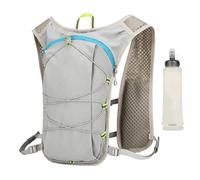 Dubbulon Mochila de Agua para Correr - Bolso Hidratante | con Bolsa de Agua Ajustable de 500 ML y Botella Blanda para Trotar Acampar Esquiar Gimnasio Cazar Correr al Aire Libre