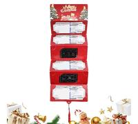 Dubbulon Sujetador de Dinero Navideño - Clip de Dinero Festivo con sobre | Organizador De Tarjetas De Felicitación para Fiestas - para Niños Niñas Adultos Vacaciones Cumpleaños Escuela Fiesta