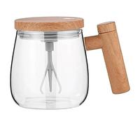 Dubbulon Taza Batidora - Café con Agitación Automática | 400ML Café Autoagitable | Taza Mezcladora Eléct | Café Mezcladora Vidrio | para Taza Batidora Colacao Café,Leche