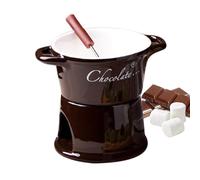 Dubbulon Taza De Fondue De Chocolate - de Derretir con Tenedor - Kit De Taza Portátil Para Chocolate Y Fondue - Para Día De San Valentín Fiesta De Cumpleaños Boda Cena Postre Parejas Familia Cocineros