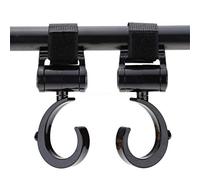 DUBENS Stroller Hooks - Ganchos de velcro para cochecito de bebé (2 unidades), color negro