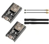 DUBEUYEW 2 Pack ESP32-WROOM-32U ESP32 DevKitC V4 USB-C con Kit de Antenas