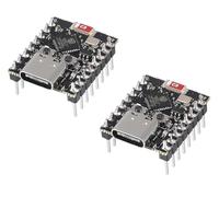 DUBEUYEW 2 placas de desarrollo ESP32-C3 Mini ESP32 C3 Super Mini compatible con WiFi Bluetooth compatible con Arduino (soldado)